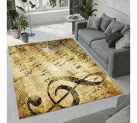 MARBRE Musical Score Musiknote Rug Living Room Bedroom Runner 3D Music Rugs Washable Anti-Slip Super Soft Short Pile Rug 60x110cm Fluffy No Shedding Indoor Outdoor Carpets Mat(Image 3-7)