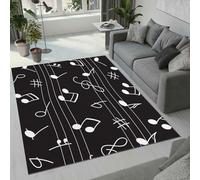 MARBRE Musiknote Rug Living Room Bedroom Runner 3D Musical Score Rugs Washable Anti-Slip Super Soft Short Pile Rug 160x230cm Fluffy No Shedding Indoor Outdoor Carpets Mat(Image 6-1)