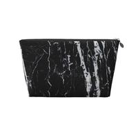 Marbre Noir et Blanc, Trousse de Toilette Trousse de Maquillage Sac à cosmétiques Trousse de Toilette de Voyage Portable