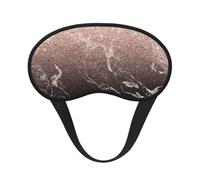 Marbre noir or rose moderne à paillettes roses,Masques de sommeil occultants, cache-yeux couvrants, masques de sommeil anti-lumière