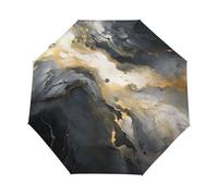 Marbre Pierre Rayures Texturé Parapluie Pliant Enfant Garçons Filles Automatique Protection UV Parapluies Coupe-Vent pour Voyager