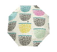 Marbre Pierre Rose Noir Parapluie Pliant Ouverture et Fermeture Automatique Protection UV Parapluies Pliant Coupe-Vent Ultra-léger pour Voyager Plage Femmes Enfants Fille