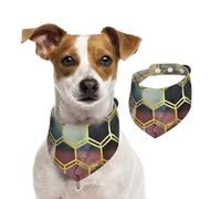 Marbre Robuste,Bandanas pour Chien, écharpe en Coton, Bavoirs réglables pour Animaux de Compagnie,S