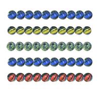 Marbre rond en verre fait main, jeux de marbre pour | Marbre fait main de couleur mixte pour - Pierre de marbre de planète décorative de plusieurs couleurs pour Aquarium, Vases, Table, artisanat