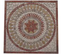 Marbre rosone 30 x 30 rose des vents mosaïque einleger Pierre Naturelle carrelage Rosso Verona 062