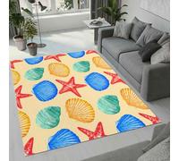 MARBRE Starfish Conch Rug Living Room Bedroom Runner 3D Seashell Rugs Washable Anti-Slip Super Soft Short Pile Rug 60x110cm Fluffy No Shedding Indoor Outdoor Carpets Mat(Image 6-19)