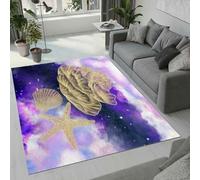 MARBRE Starfish Rug Living Room Bedroom Runner 3D Seashell Rugs Washable Anti-Slip Super Soft Short Pile Rug 140x200cm Fluffy No Shedding Indoor Outdoor Carpets Mat(Image 8-3)