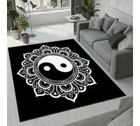 MARBRE Tai Chi Rug Living Room Bedroom Runner 3D Retro Chinese Style Rugs Washable Anti-Slip Super Soft Short Pile Rug 120x160cm Fluffy No Shedding Indoor Outdoor Carpets Mat(Image 4-18)