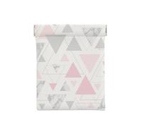 Marbre Triangle Géométrique Argent Gris Rose, Sac de Rangement pour Femmes, Portefeuille supérieur à Presser, Petit Porte-Monnaie, Pochette de Changement