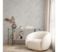 Marbré Venezia Peint Vinyle Paillette Métallique en Relief Muriva M66307 Naturel