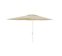 Marbueno Parasol Acier 6 Baleines D200x300 cm Polyester Beige Jardin, Piscine