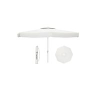 Marbueno Parasol Blanc Polyester Aluminium Ø 300 cm