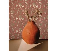 marburg Non-woven Wallpaper Floral Leaves Terracotta Gold - 10.05 x 0.7 m Botanical Country House Style Wallpaper for Bedroom & Living Room