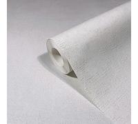 marburg Papier peint blanc uni moderne pour chambre à coucher ou salon fabriqué en Allemagne 10,05 x 0,53 m