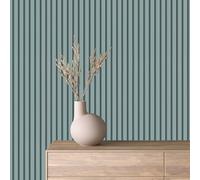 marburg GZSZ Papier peint à rayures bleues modernes pour salon ou chambre à coucher, fabriqué en Allemagne, 10,05 x 0,53 m