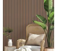 marburg Papier Peint Brun Effet Panneaux de Bois pour Salon, Chambre ou Cuisine Made in Germany