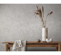 marburg Papier peint gris aspect 3D aspect béton graphique moderne pour salon, chambre à coucher, cuisine, 10,05 x 0,53 cm