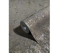 Papier peint non-tissé Marron Doré Moderne Unie Repéré Avalon pour chambre de mouton salon ou cuisine Qualité supérieure 100% Fabriqué en Allemagne 10,05 x 0,53m 31646 Marburg