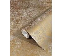 marburg Papier peint or uni moderne papier peint intissé métallique pour chambre à coucher salon ou cuisine 10.05m x 0.53m Made in Germany
