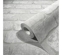 marburg Papier peint pierre Gris Beige 3D papier peint intissé imitation pierre, gris Made in Germany 10,05 x 0,53m