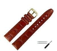 MARBURGER Bande de montre 20mm cuir brun croco - Set de montage à outils 5292032000220