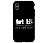 Marc 11:24 Verset biblique Religieux chrétien Coque pour iPhone X/XS