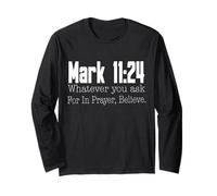 Marc 11:24 Verset biblique Religieux chrétien Manche Longue