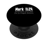 Marc 11:24 Verset biblique Religieux chrétien PopSockets PopGrip Adhésif