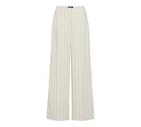 Marc Aurel - Pantalon en Viscose et Lin à Fines Rayures - Femme - Pantalons - Beige - Taille: 42 FR