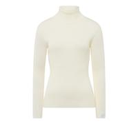 Marc Aurel - Pull en maille côtelée avec logo en cristal - Femme - Pulls - Beige - Taille: 40 FR