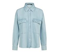 Marc Aurel - Surchemise en jean oversize avec poches - Femme - Vestes - Bleu - Taille: 42 FR