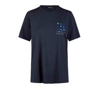 Marc Aurel - T-shirt avec broderie et détails en cristal - Femme - Tops - Bleu - Taille: 40 FR