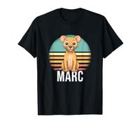 Marc - Beau nom de garçon avec Un Lion Mignon T-Shirt