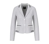 Marc Cain - Blazer rayé en jersey - Femme - Vestes - Gris - Taille: 42 FR