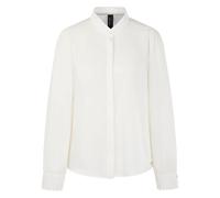 Marc Cain - Blouse avec Détails en Dentelle et Col Montant - Femme - Blouses et Chemises - Blanc - Taille: 44 FR