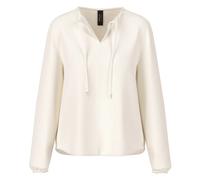 Marc Cain - Blouse fluide à enfiler avec cravate de cou - Femme - Blouses et Chemises - Beige - Taille: 38 FR