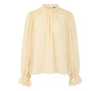 Marc Cain - Blouse fluide avec dentelle - Femme - Blouses et Chemises - Beige - Taille: 42 FR