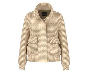 Marc Cain - Blousonjacke mit Hahnentritt - Femme - Vestes - Beige - Taille: 38 FR