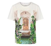 Marc Cain, Femme, Tops, Blanc, Taille: 40 FR T-shirt imprimé 'Rethink Together'