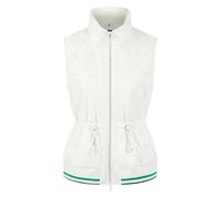 Marc Cain - Gepaddete Weste mit Herzprint - Femme - Vestes - Blanc - Taille: 42 FR