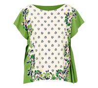 Marc Cain - Haut style blouse avec imprimé hibiscus - Femme - Blouses et Chemises - Multicolore - Taille: 42 FR