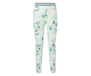 Marc Cain Leggings beige / bleu pastel / vert, Taille M