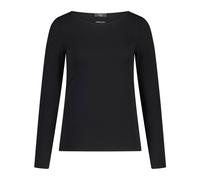 Marc Cain - Longsleeve Essentiel avec Détails Élégants - Femme - Tops - Noir - Taille: 42 FR