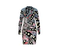 Marc Cain Robe bleu pastel / orange / noir / blanc, Taille 38