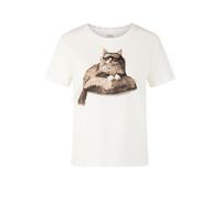 Marc Cain, Femme, Tops, Blanc, Taille: 44 FR T-shirts Ac 48.32 J19