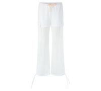 Marc Cain - Pantalon Coupe Large Washington - Femme - Pantalons - Blanc - Taille: 44 FR