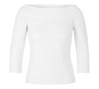 Marc Cain - Pull Carmen structuré Rethink Together - Femme - Pulls - Blanc - Taille: 40 FR