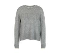 Marc Cain - Pull en laine vierge et cachemire - Femme - Pulls - Gris - Taille: 42 FR