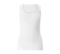 Marc Cain - Ribbed Tank Top - Femme - Tops - Blanc - Taille: 36 FR