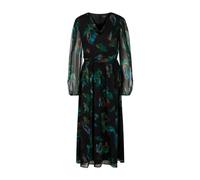 Marc Cain - Robe en viscose à imprimé plumes - Femme - Robes - Multicolore - Taille: 38 FR